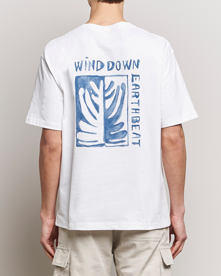 Homme | T-shirts | Samsøe Samsøe | Sawind Printed Crew Neck T-Shirt White