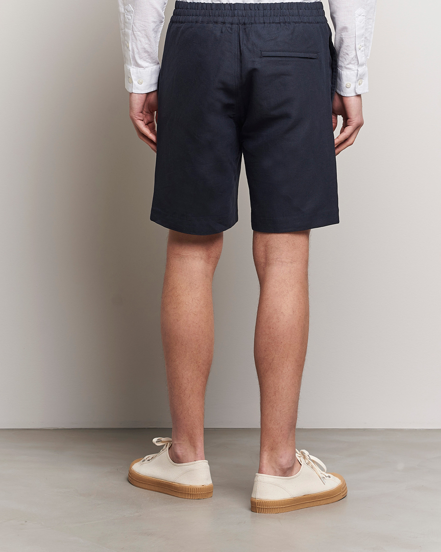 Homme | Shorts | Samsøe Samsøe | Smith Cotton/Linen Drawstring Shorts Salute Navy
