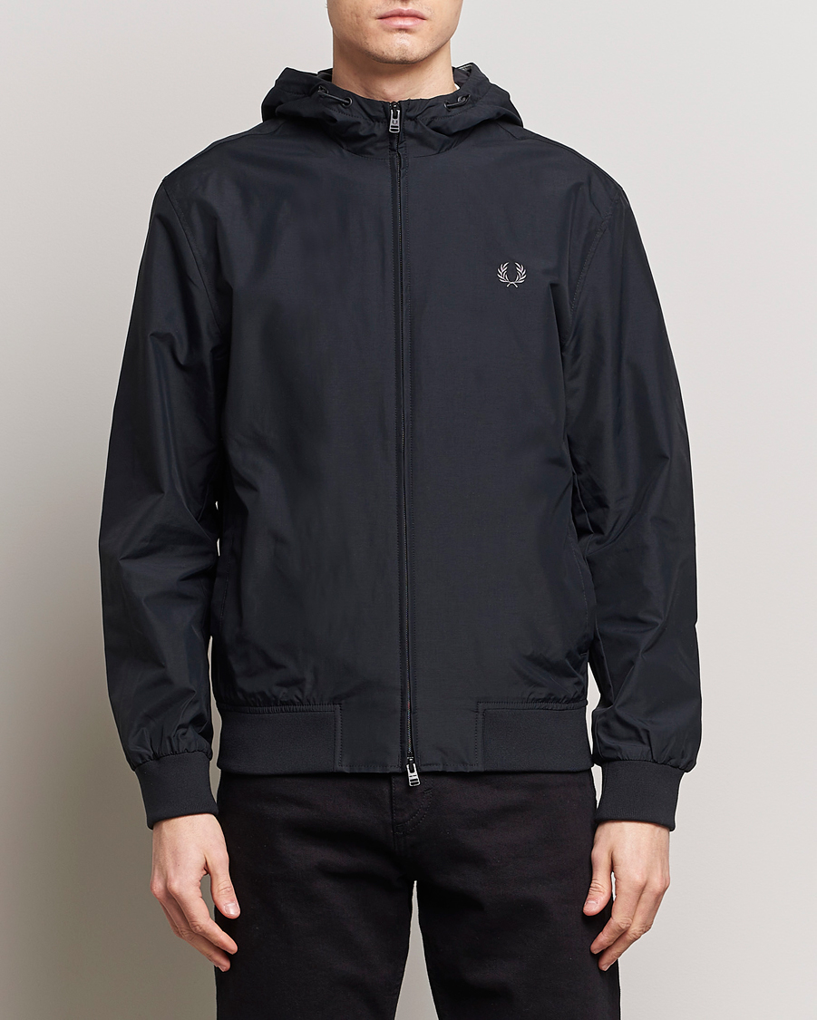 Homme | Manteaux Et Vestes | Fred Perry | Brentham Hooded Jacket Black
