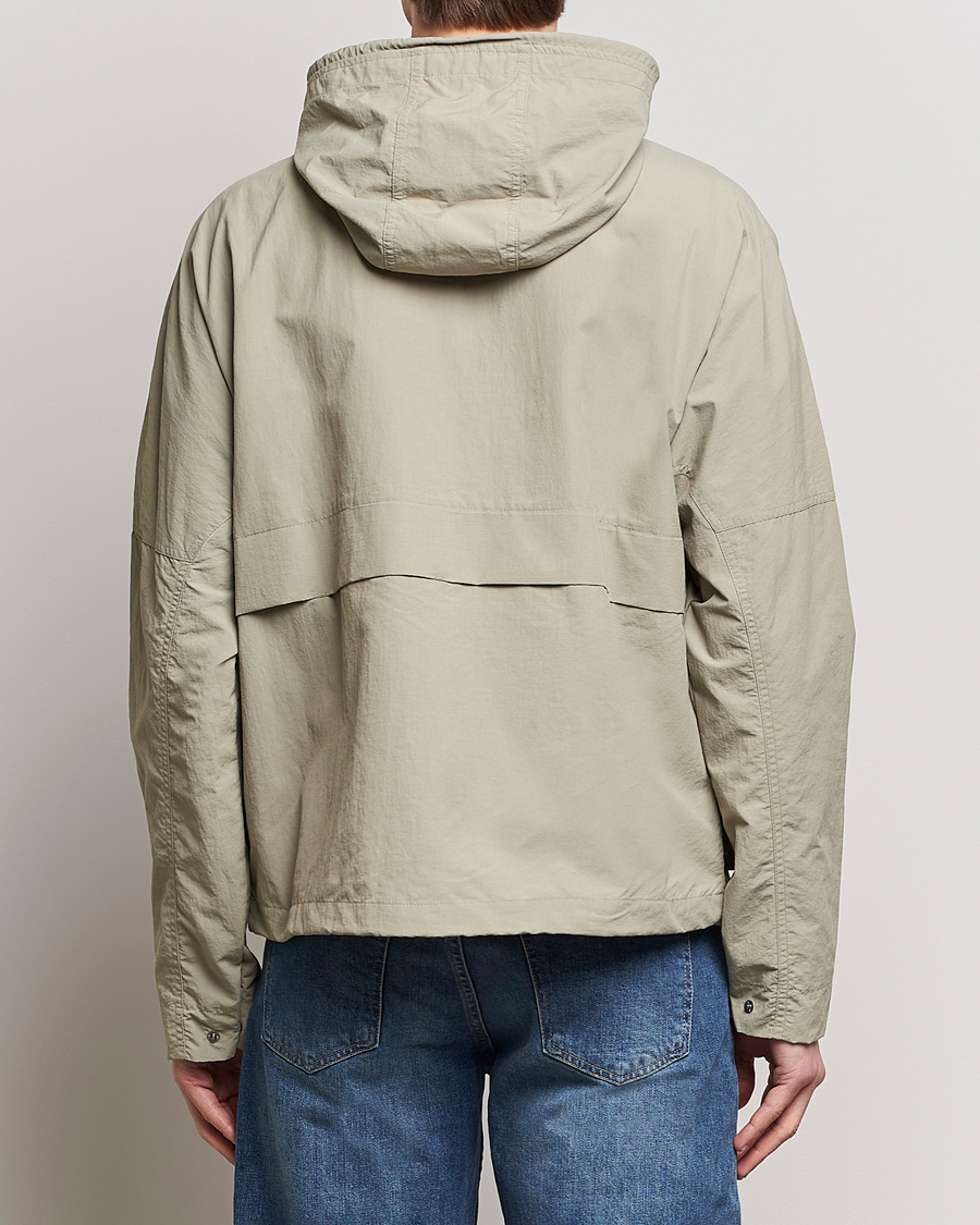 Homme | Manteaux Et Vestes | Fred Perry | Cropped Ripstop Hooded Jacket Warm Grey