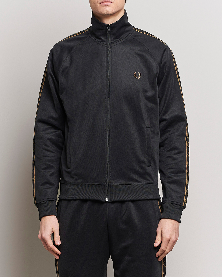 Homme | Sections | Fred Perry | Taped Track Jacket Black