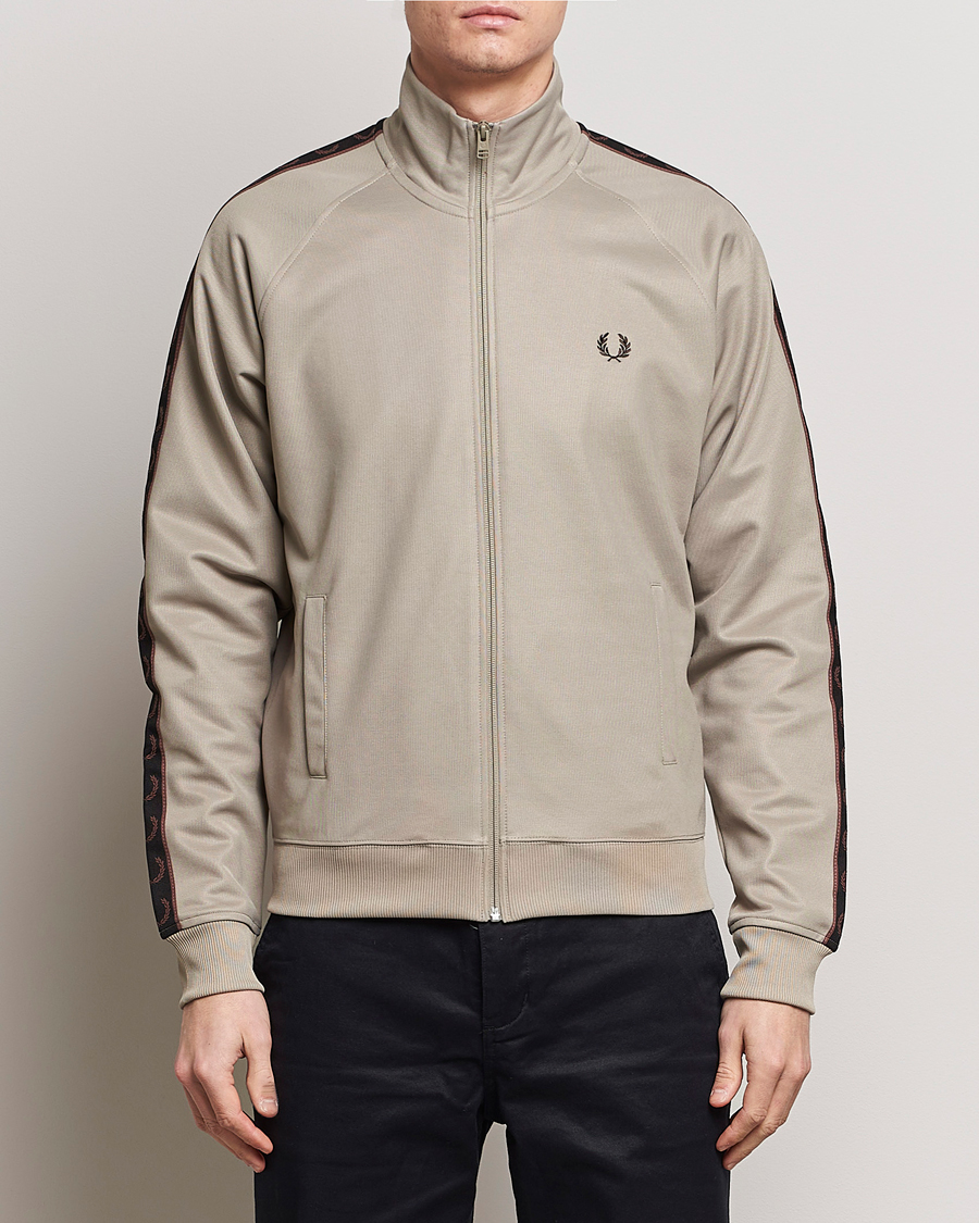 Homme | Sections | Fred Perry | Taped Track Jacket Warm Grey