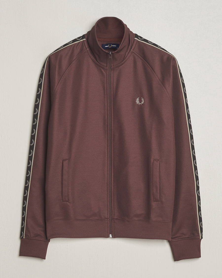 Homme | Pulls Et Tricots | Fred Perry | Taped Track Jacket Brick Red