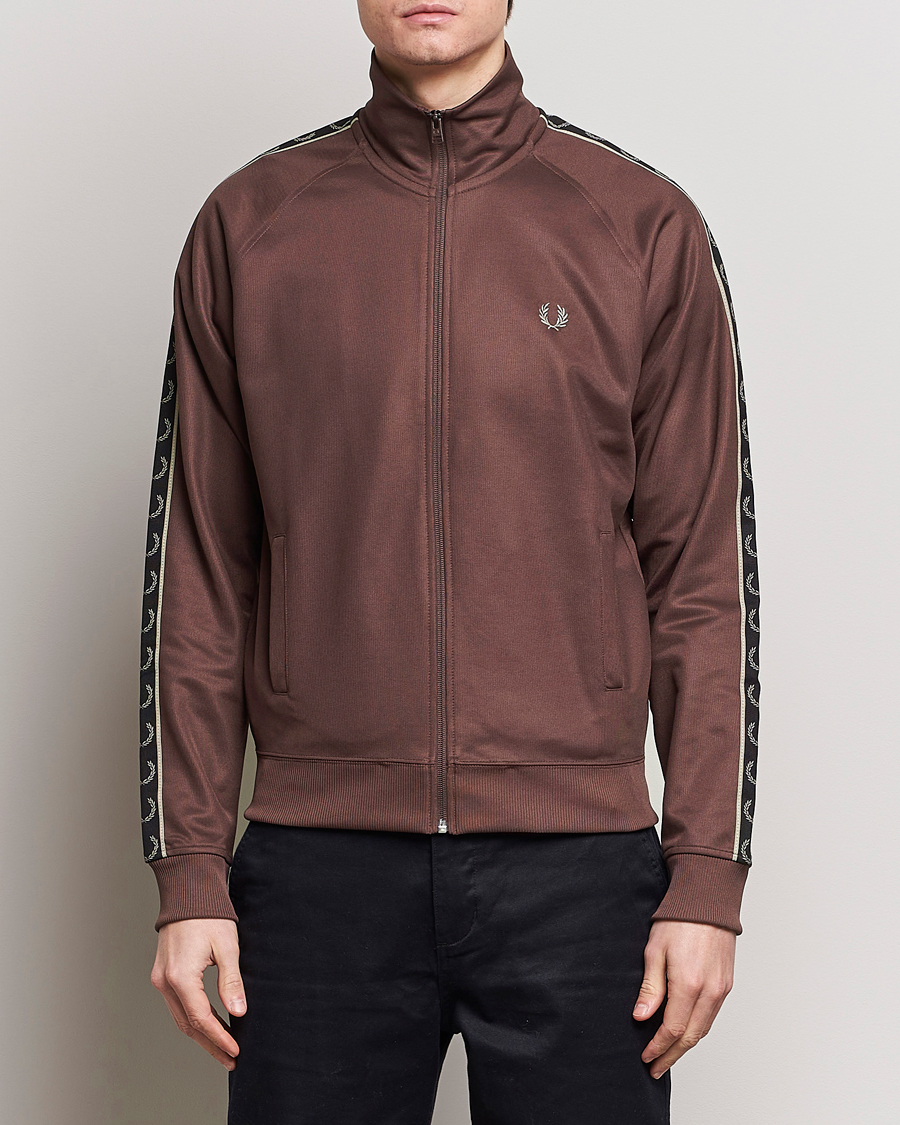 Homme | Best of British | Fred Perry | Taped Track Jacket Brick Red