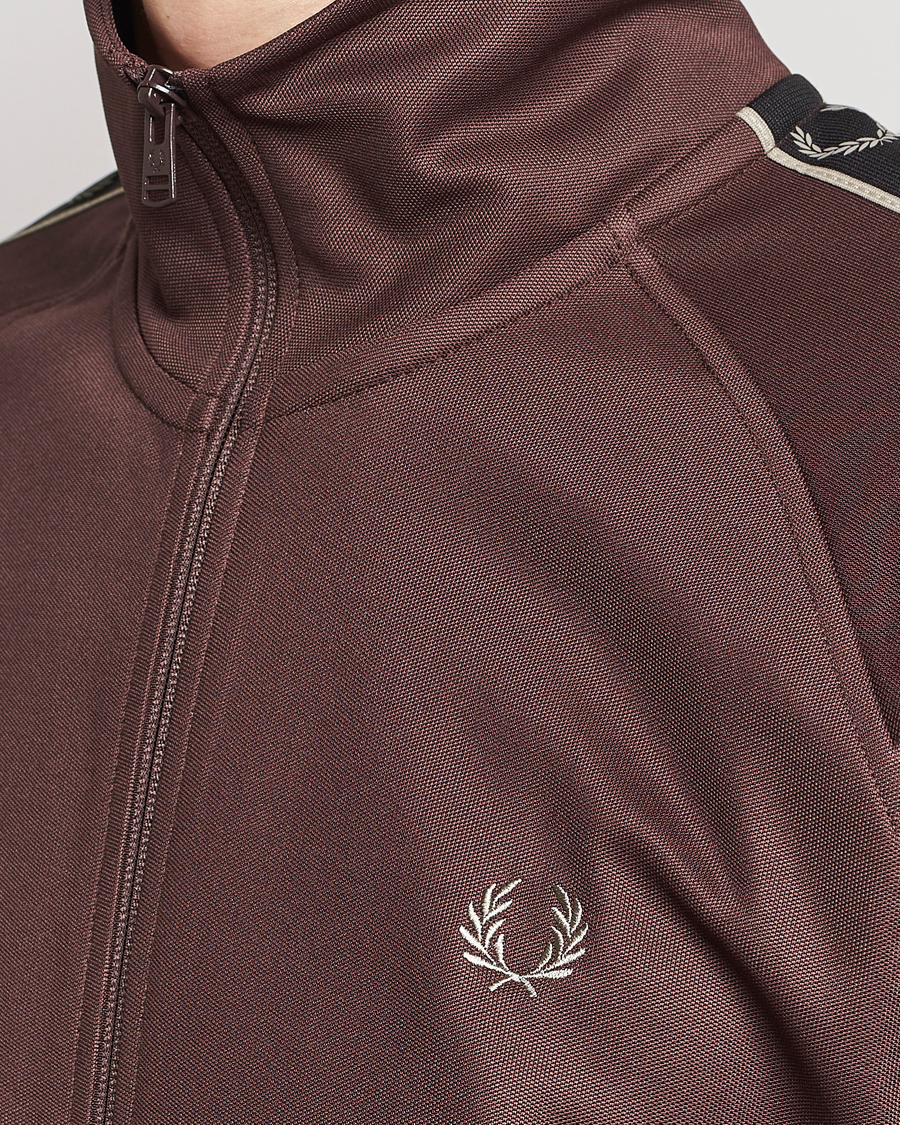 Homme | Pulls Et Tricots | Fred Perry | Taped Track Jacket Brick Red
