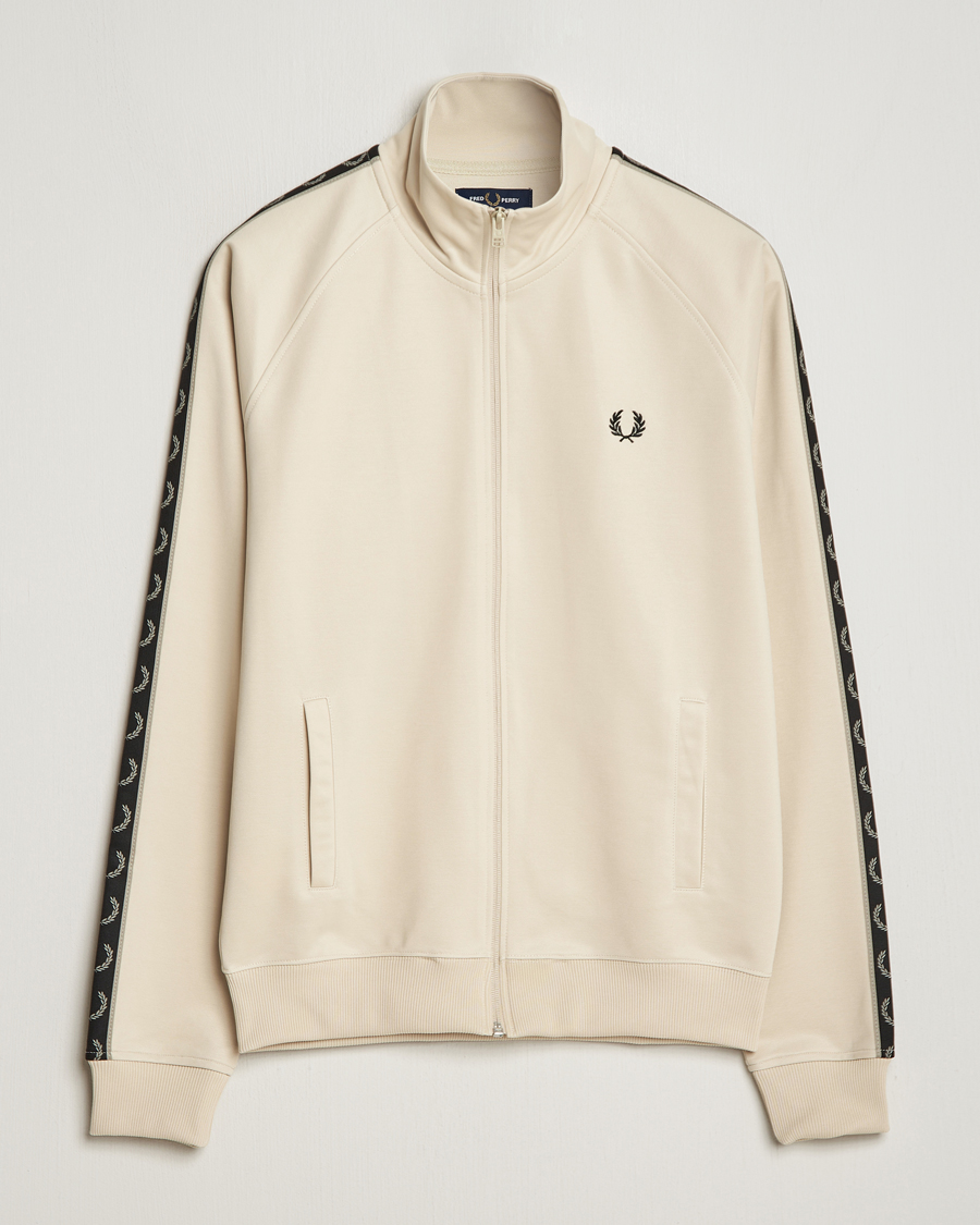 Homme | Pulls Et Tricots | Fred Perry | Taped Track Jacket Oatmeal