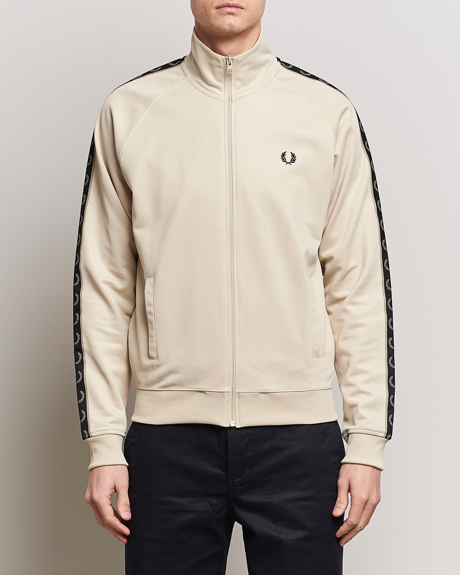 Homme | Full-zip | Fred Perry | Taped Track Jacket Oatmeal