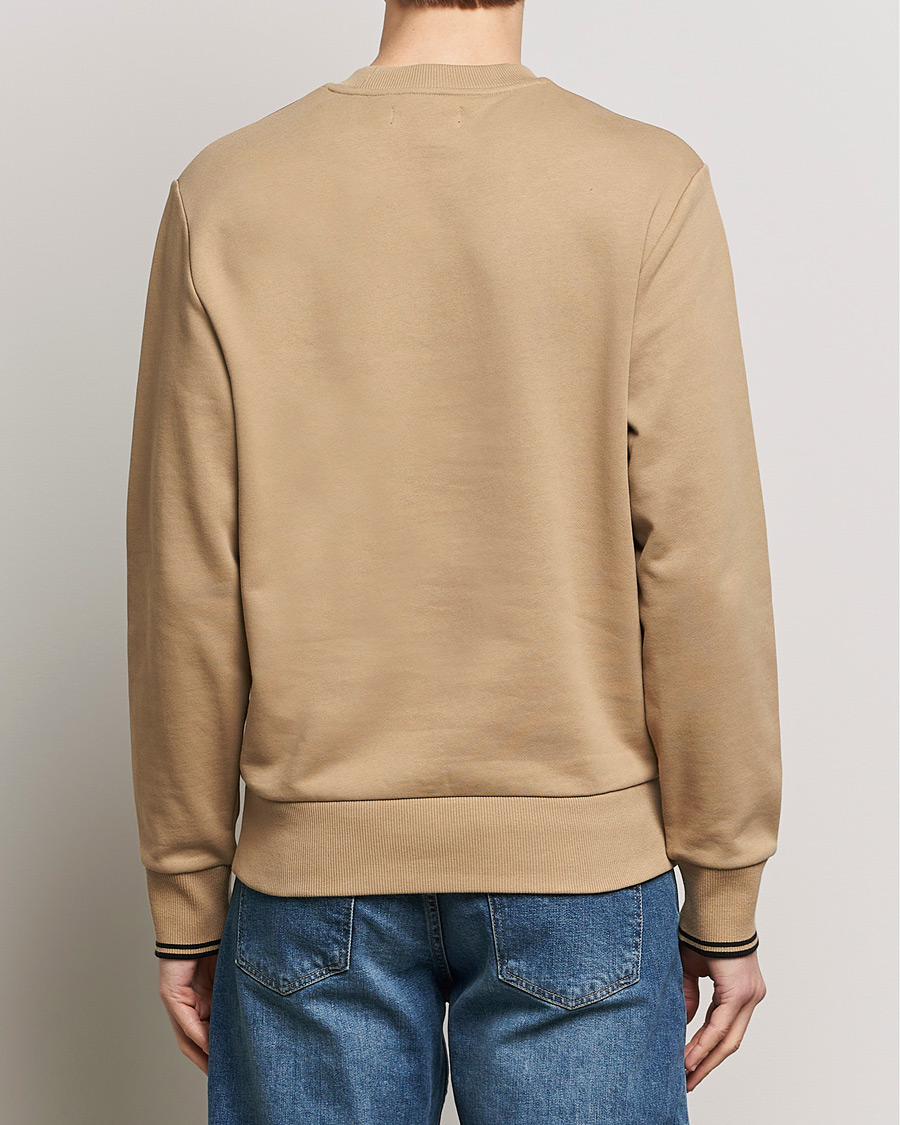 Homme | Pulls Et Tricots | Fred Perry | Crew Neck Sweatshirt Warm Grey