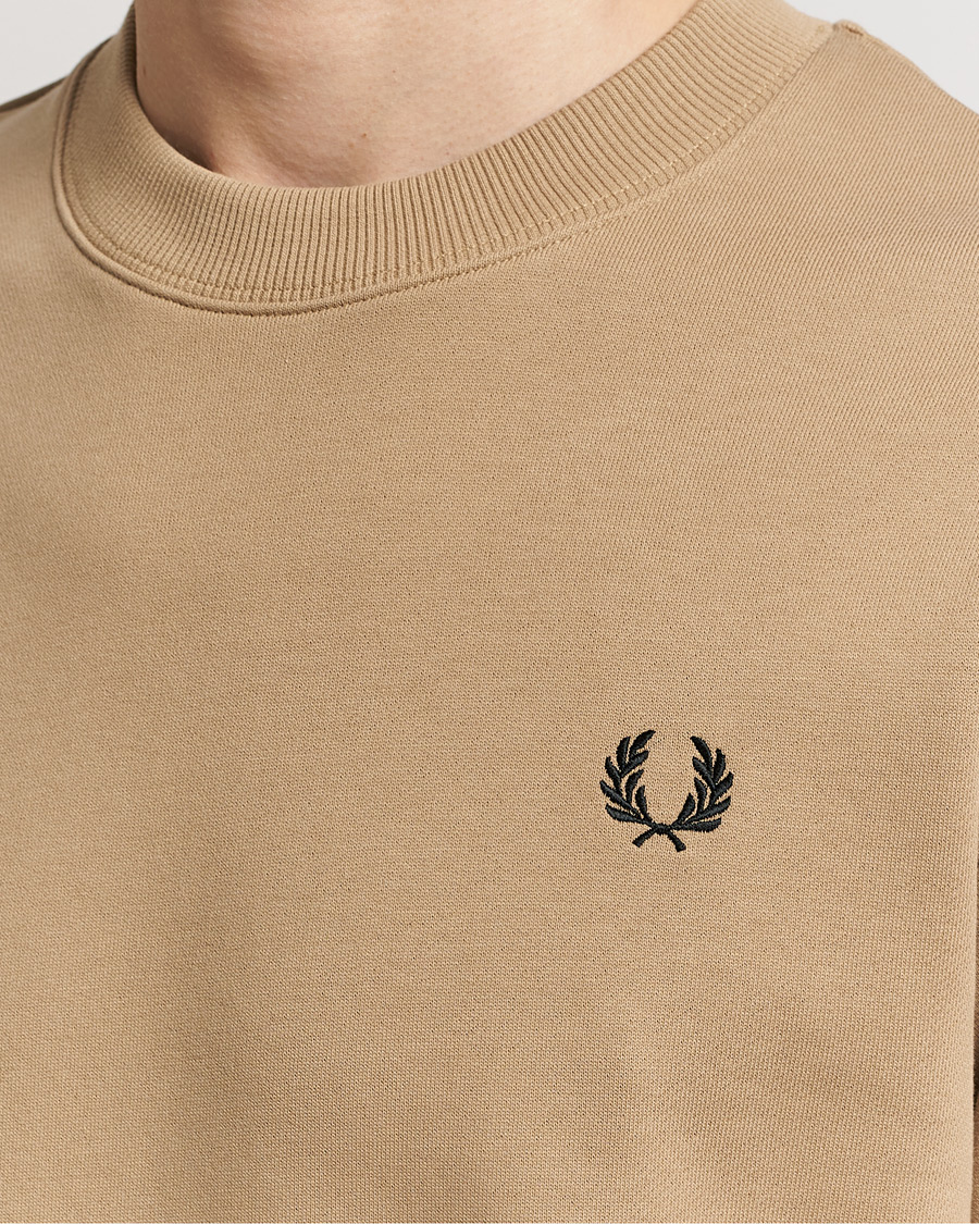 Homme | Pulls Et Tricots | Fred Perry | Crew Neck Sweatshirt Warm Grey
