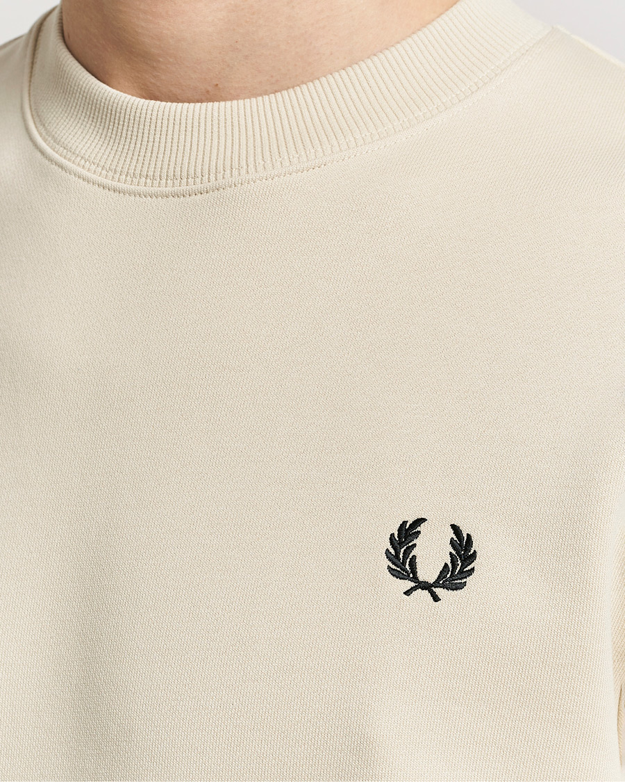 Homme | Pulls Et Tricots | Fred Perry | Crew Neck Sweatshirt Oatmeal