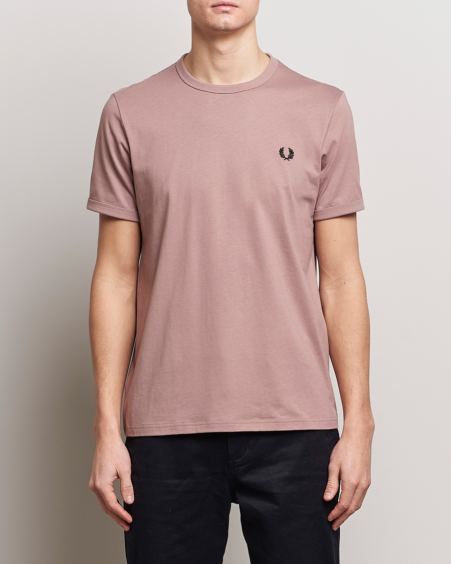 Homme |  | Fred Perry | Ringer T-Shirt Dusty Pink