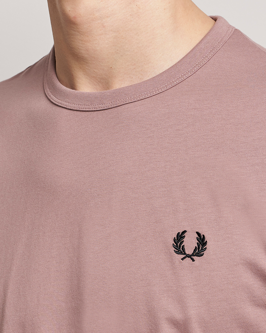 Homme | T-shirts | Fred Perry | Ringer T-Shirt Dusty Pink