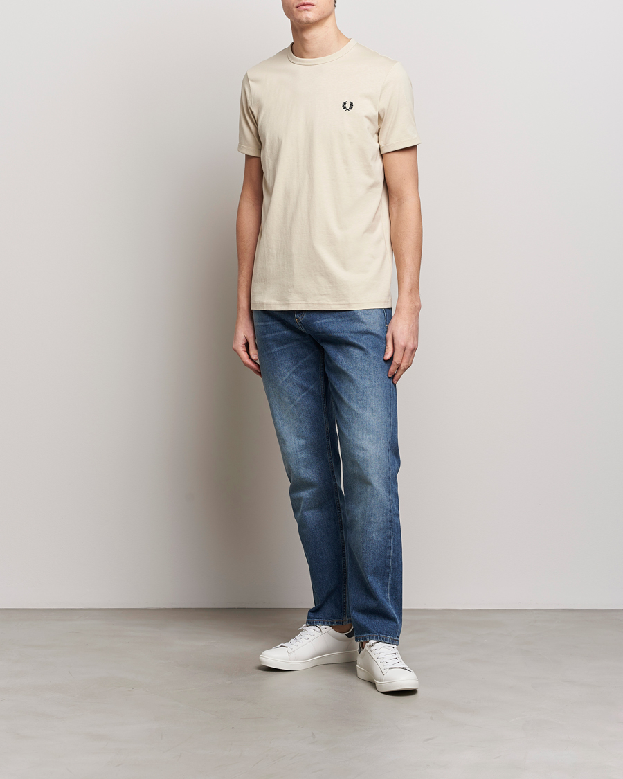 Homme | T-shirts | Fred Perry | Ringer T-Shirt Oatmeal