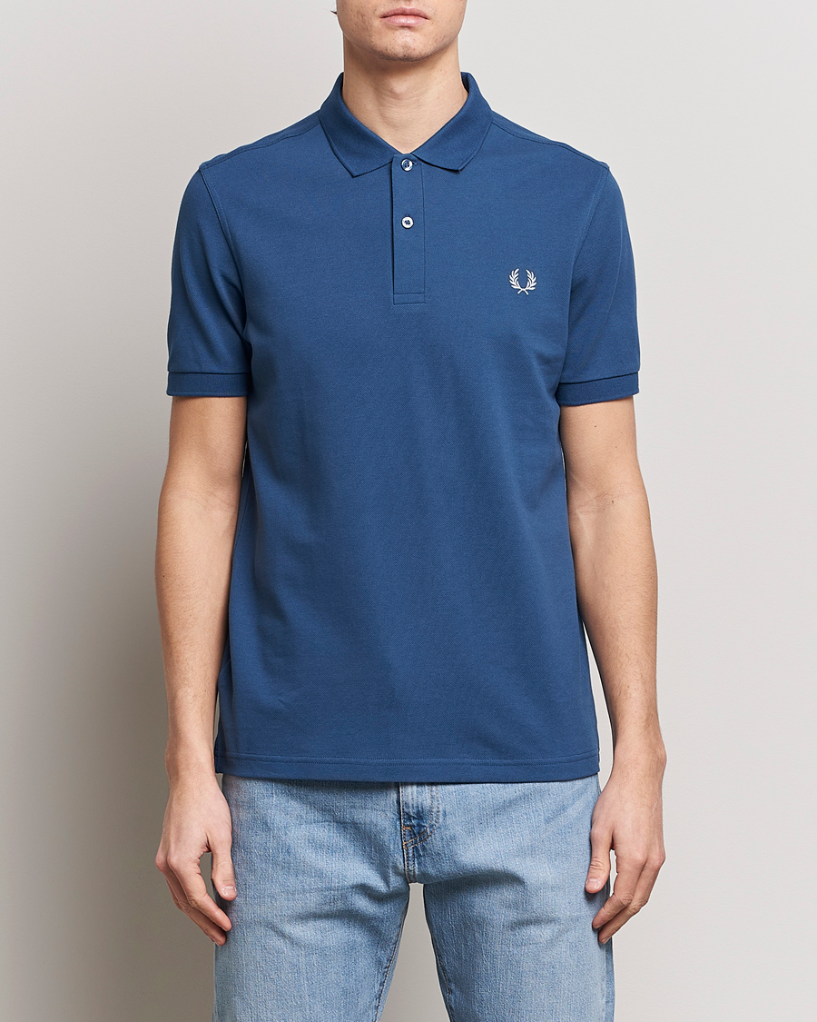 Homme | Best of British | Fred Perry | Plain Polo Shirt Midnight Blue