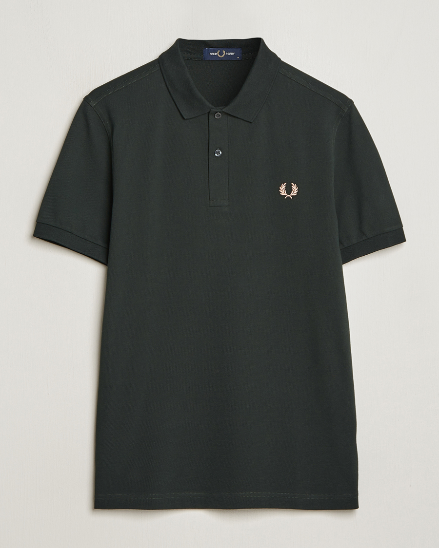 Homme | Polos | Fred Perry | Plain Polo Shirt Night Green
