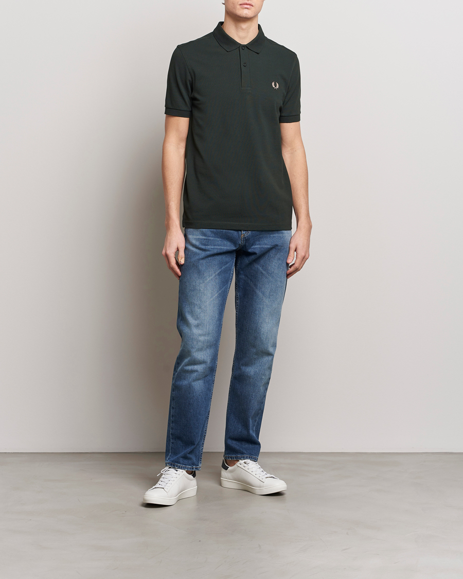 Homme | Polos | Fred Perry | Plain Polo Shirt Night Green