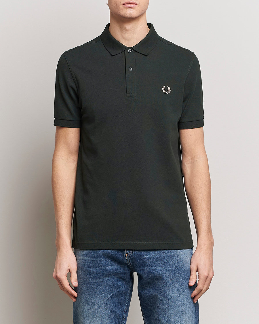 Homme | Polos À Manches Courtes | Fred Perry | Plain Polo Shirt Night Green