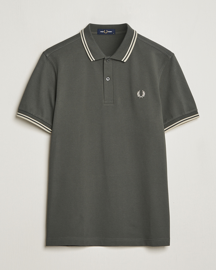 Homme | Polos | Fred Perry | Twin Tipped Polo Shirt Field Green