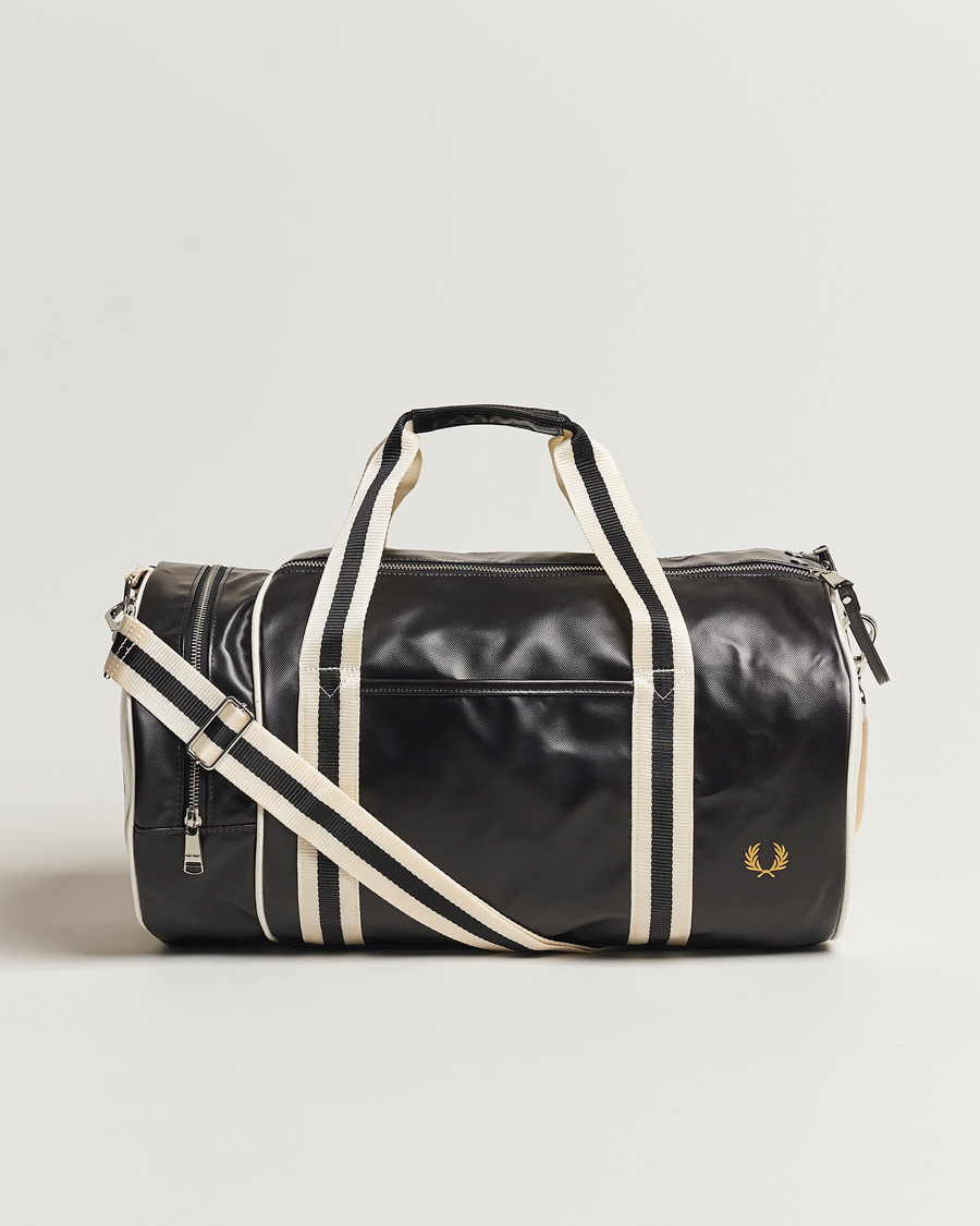 Homme | Sacs | Fred Perry | Classic Barrel Bag Black/Ecru