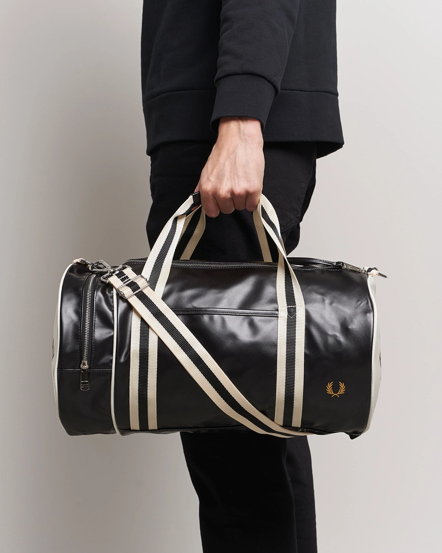 Homme | Fred Perry | Fred Perry | Classic Barrel Bag Black/Ecru