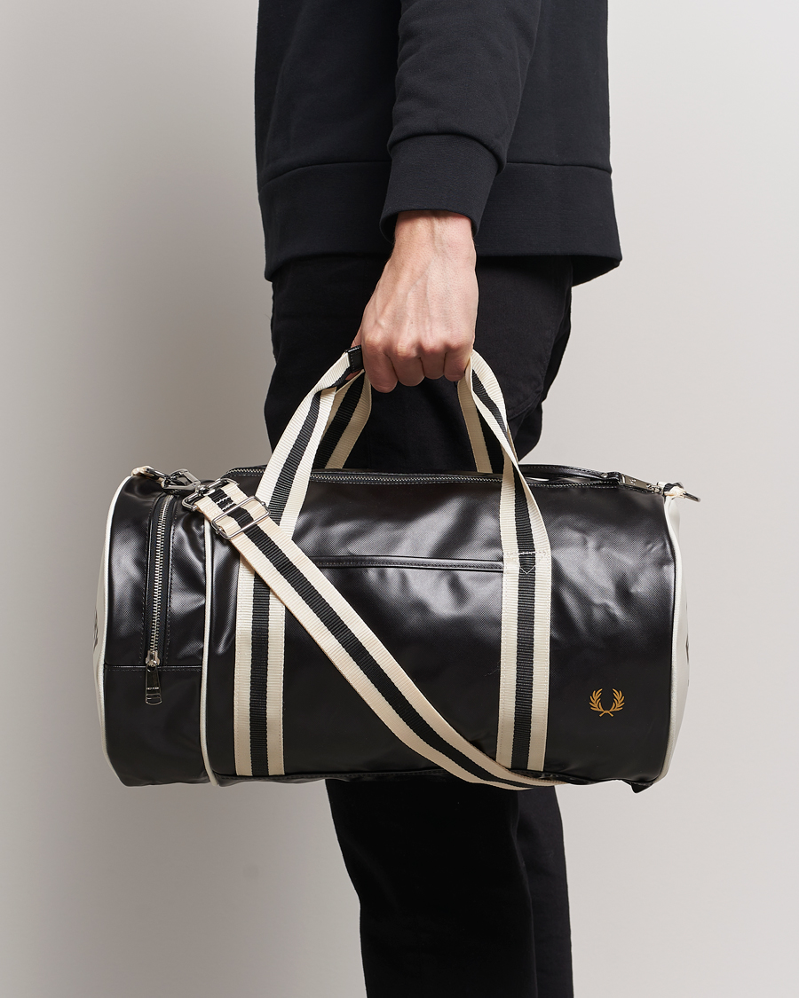 Homme | Sacs | Fred Perry | Classic Barrel Bag Black/Ecru