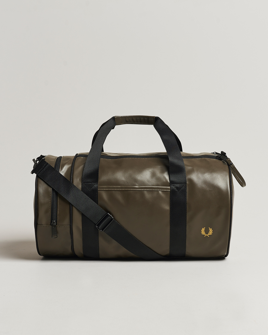 Homme | Fred Perry Tonal Classic Barrel Bag Uniform Green | Fred Perry | Tonal Classic Barrel Bag Uniform Green