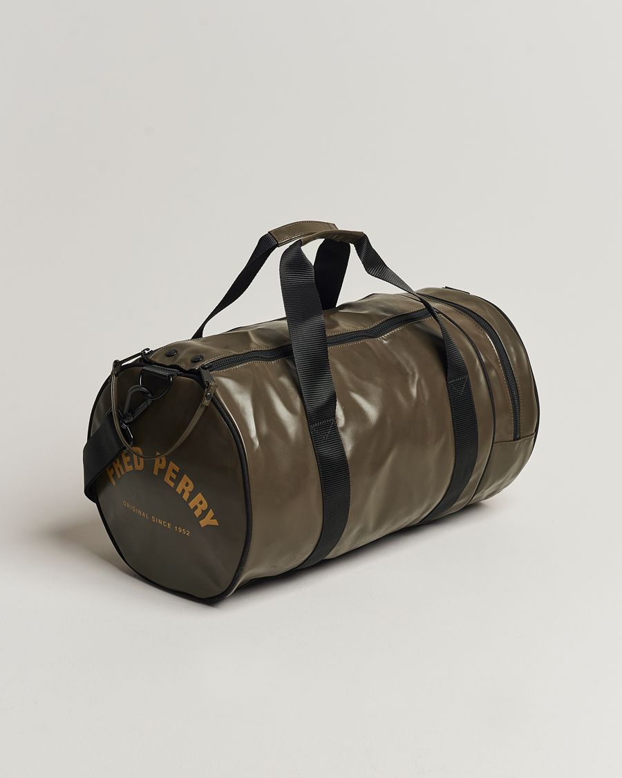 Homme | Fred Perry Tonal Classic Barrel Bag Uniform Green | Fred Perry | Tonal Classic Barrel Bag Uniform Green
