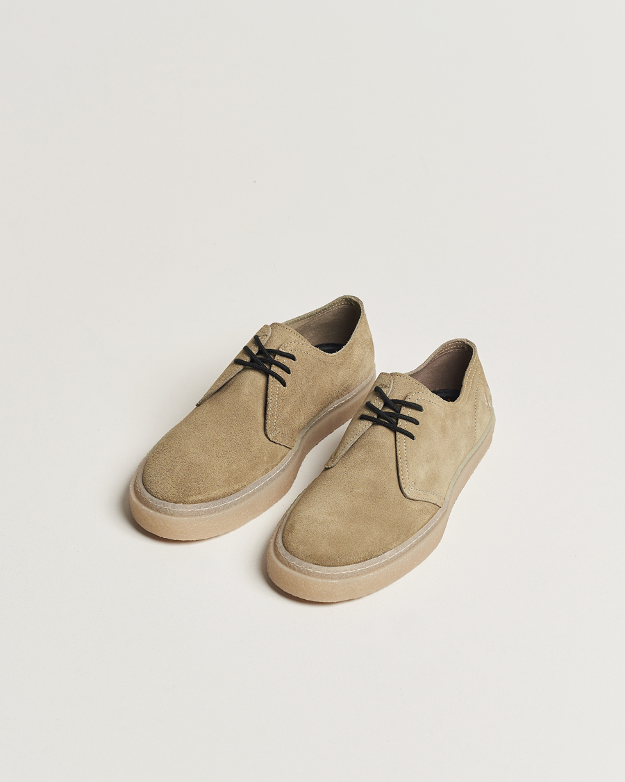 Homme | Best of British | Fred Perry | Linden Suede Shoe Warm Grey