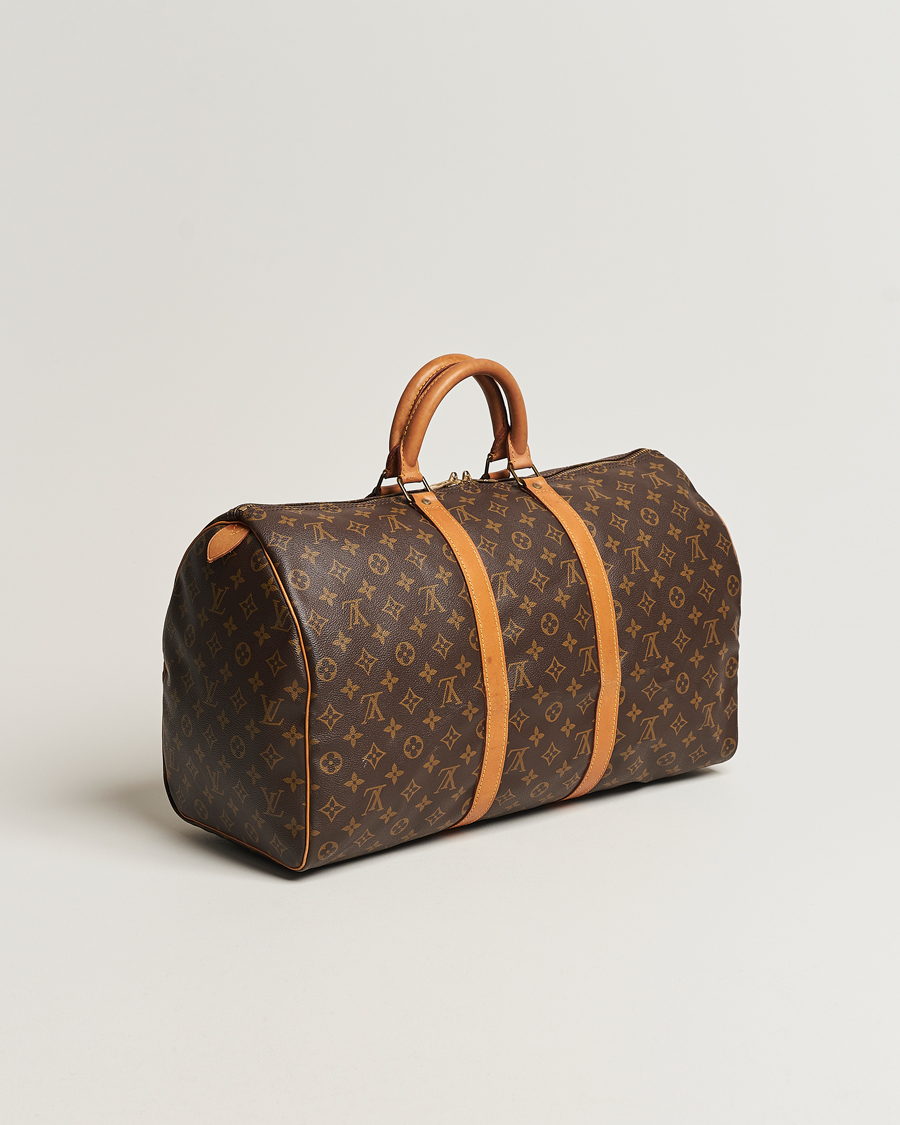 Homme | Louis Vuitton Pre-Owned Keepall 50 Bag Monogram | Louis Vuitton Pre-Owned | Keepall 50 Bag Monogram