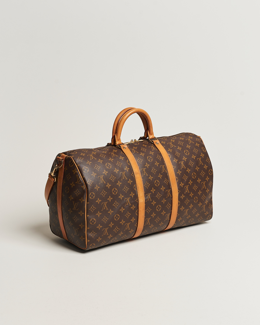 Homme | Louis Vuitton Pre-Owned Keepall Bandoulière 50 Monogram | Louis Vuitton Pre-Owned | Keepall Bandoulière 50 Monogram
