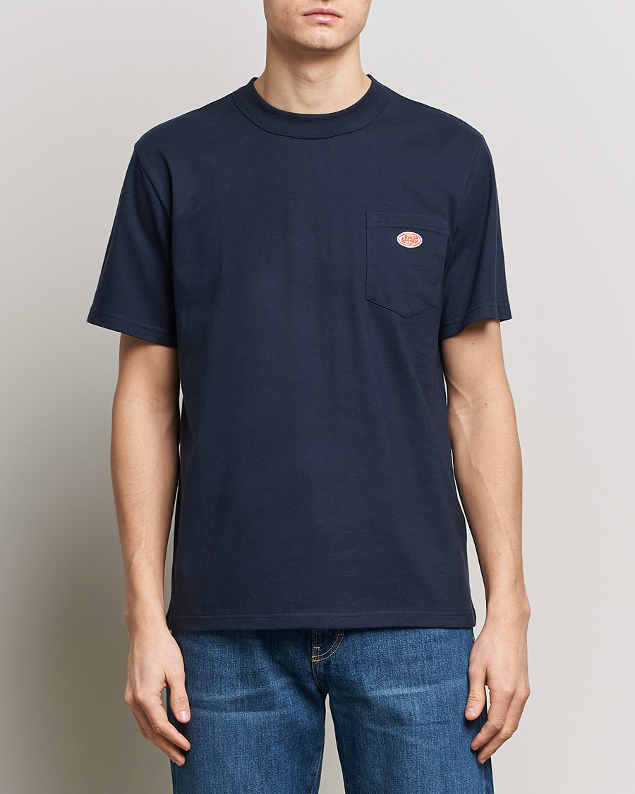 Homme | T-shirts À Manches Courtes | Armor-lux | Callac Pocket T-Shirt Navy