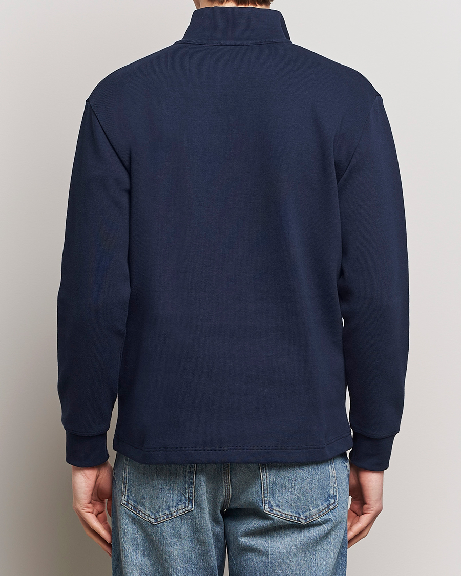 Homme | Pulls Et Tricots | Armor-lux | Camionneur Cotton Half Zip Sweater Deep Marine