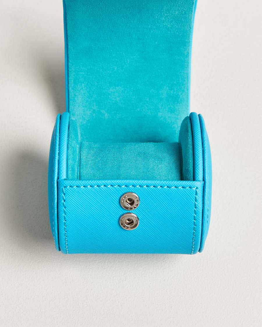 Homme |  | WOLF | Single Watch Roll Turquoise