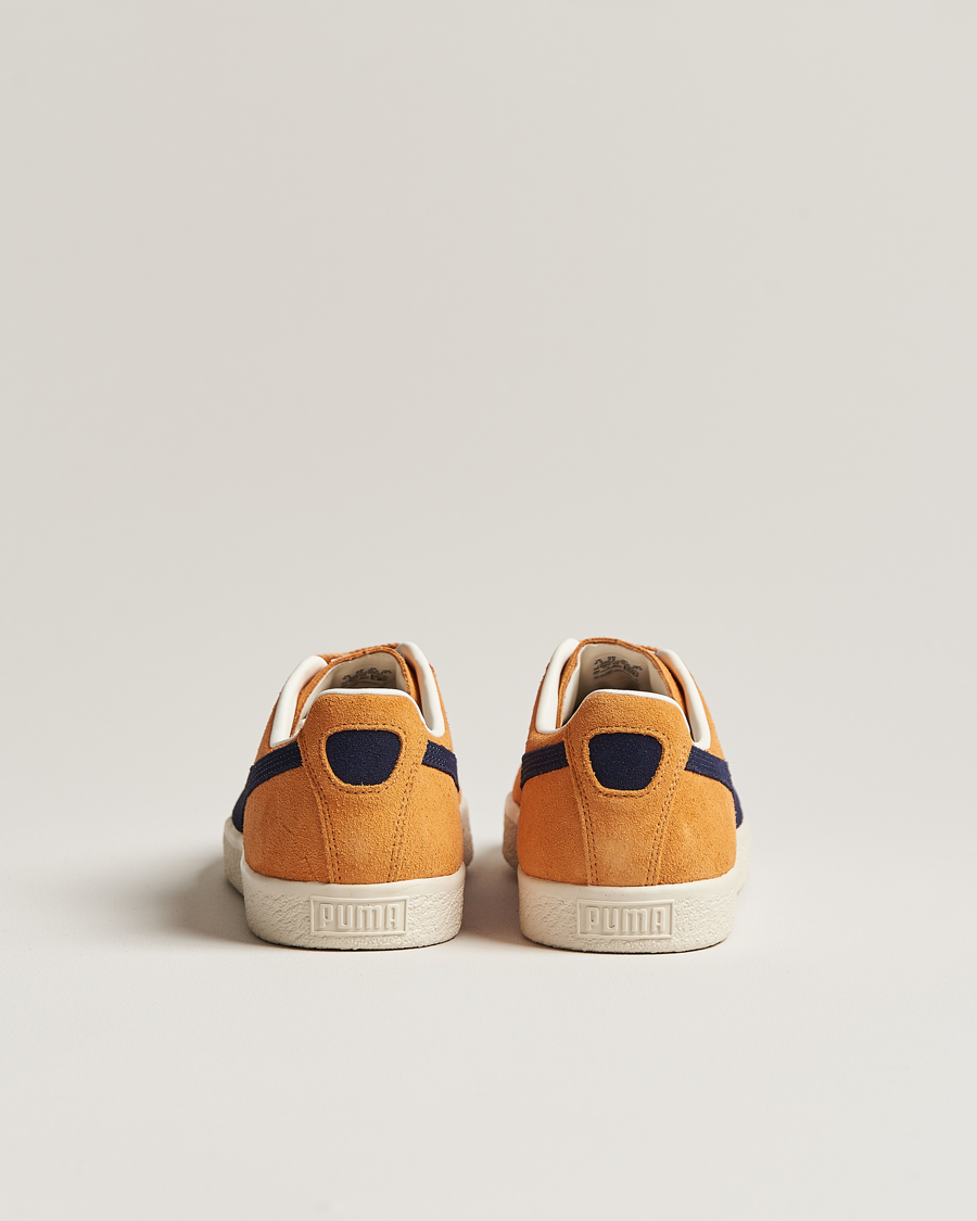 Homme | Puma Clyde OG Suede Sneaker Clementine/Navy | Puma | Clyde OG Suede Sneaker Clementine/Navy