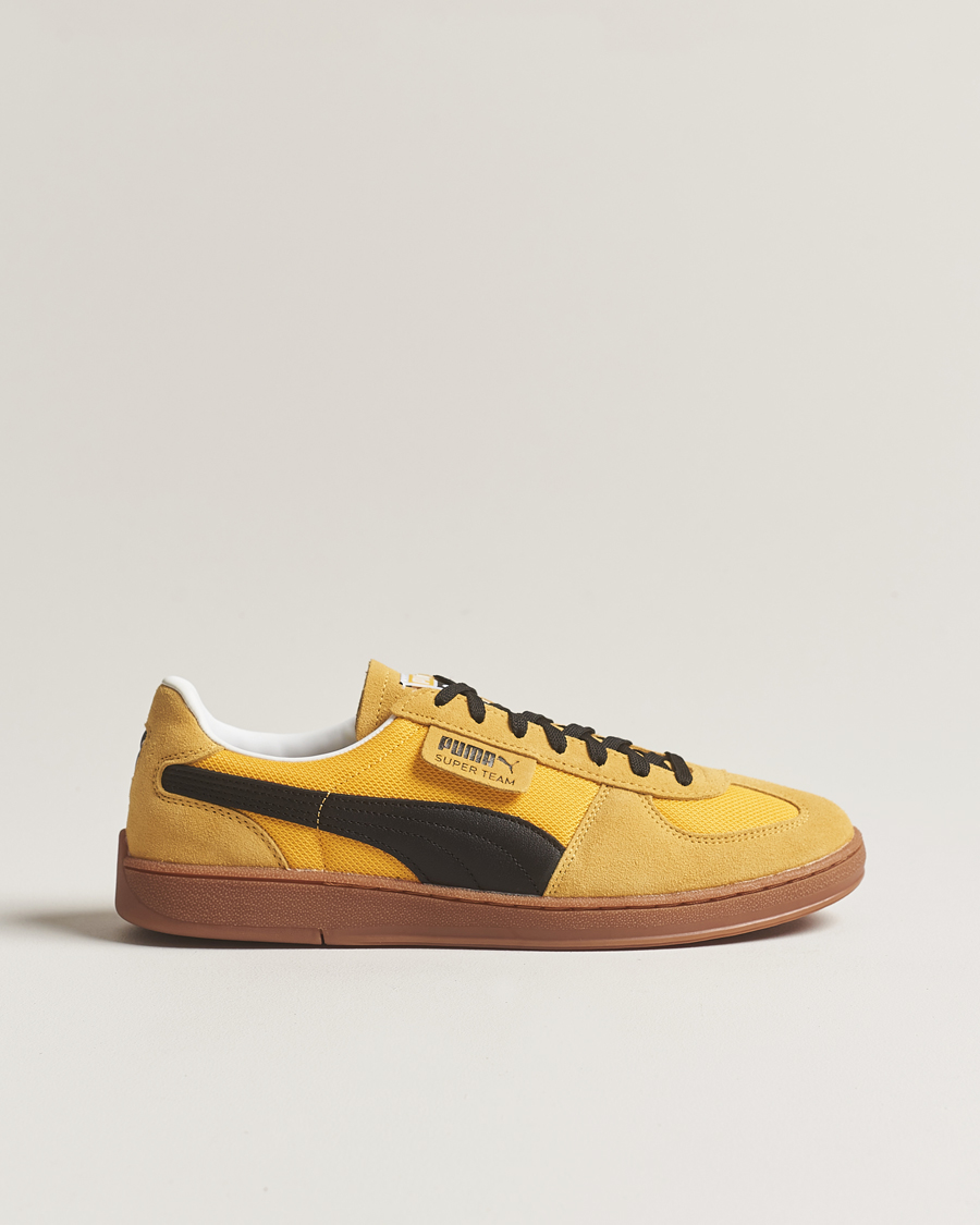 Homme | Puma Super Team OG Sneaker Yellow Zissle/Black | Puma | Super Team OG Sneaker Yellow Zissle/Black