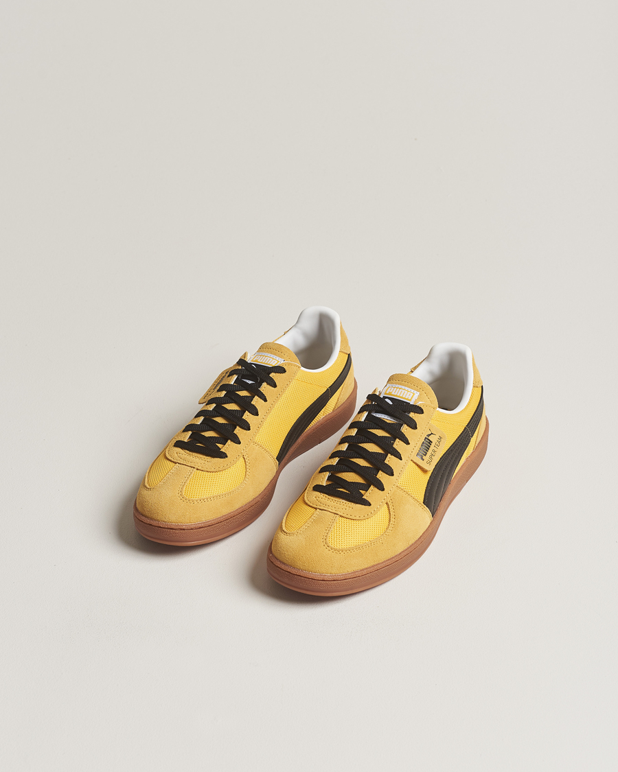 Homme | Puma Super Team OG Sneaker Yellow Zissle/Black | Puma | Super Team OG Sneaker Yellow Zissle/Black