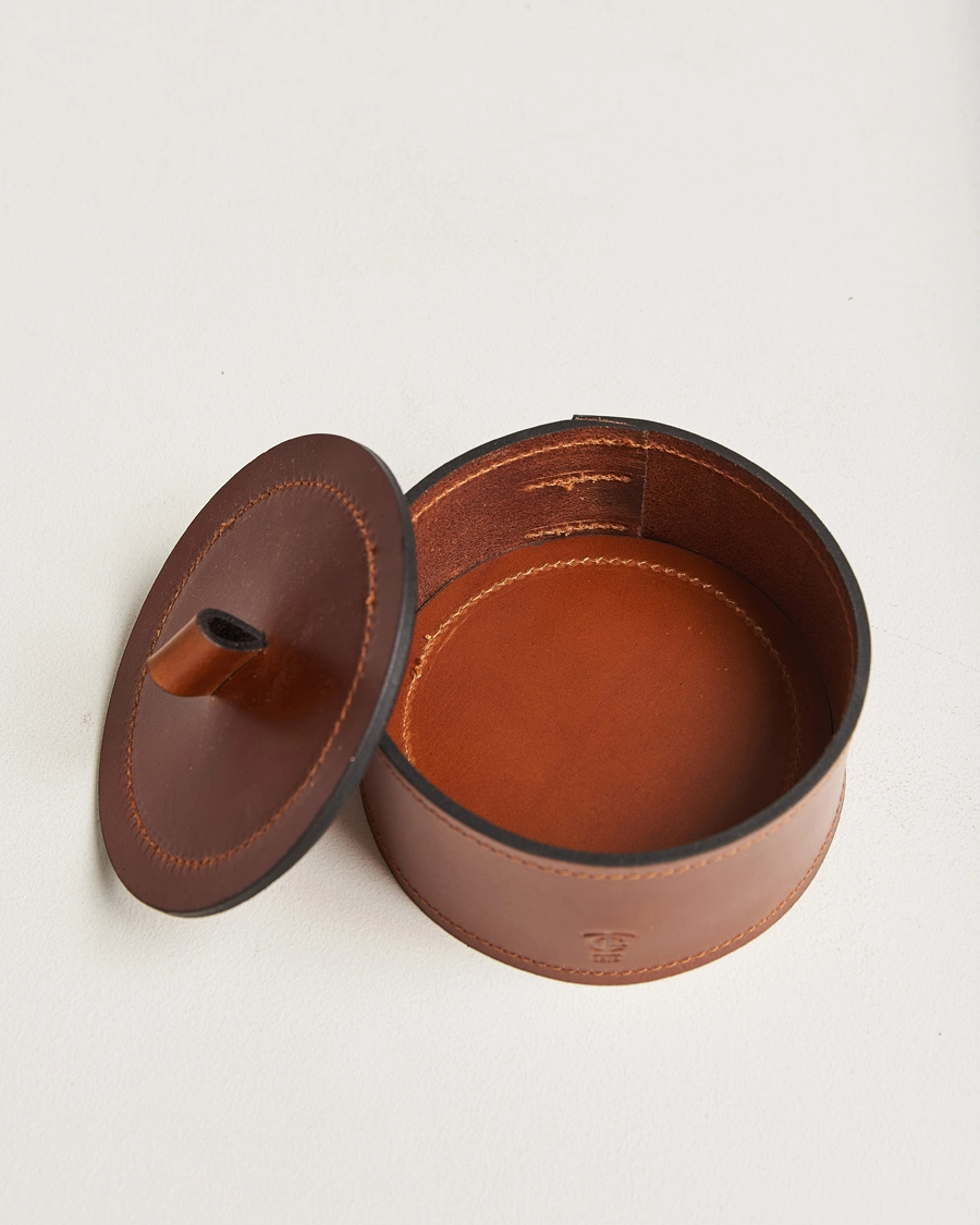 Homme | Pour La Maison | Tärnsjö Garveri | Small Leather Box 002 Light Brown