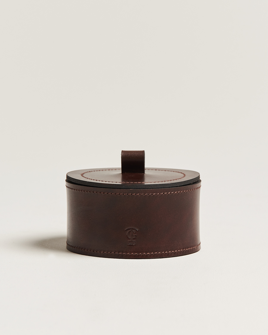 Homme | Pour La Maison | Tärnsjö Garveri | Small Leather Box 002 Dark Brown