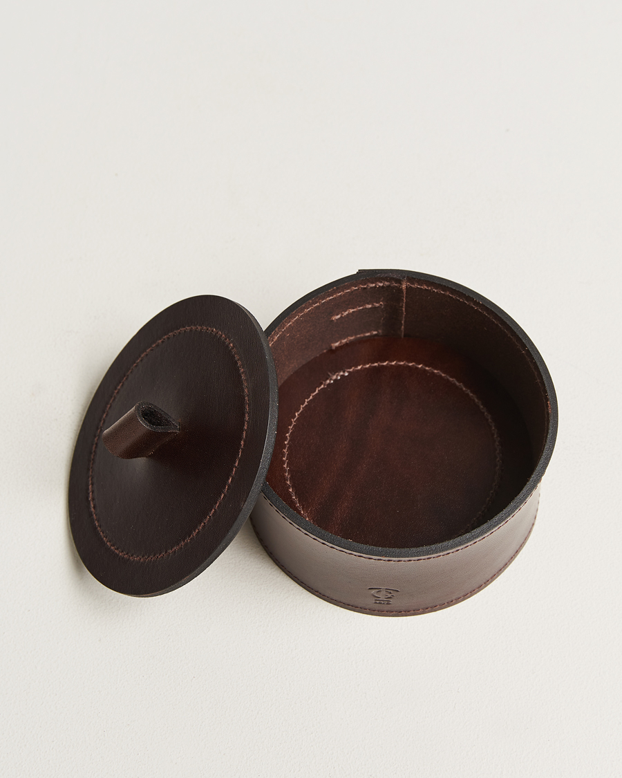 Homme | Pour La Maison | Tärnsjö Garveri | Small Leather Box 002 Dark Brown