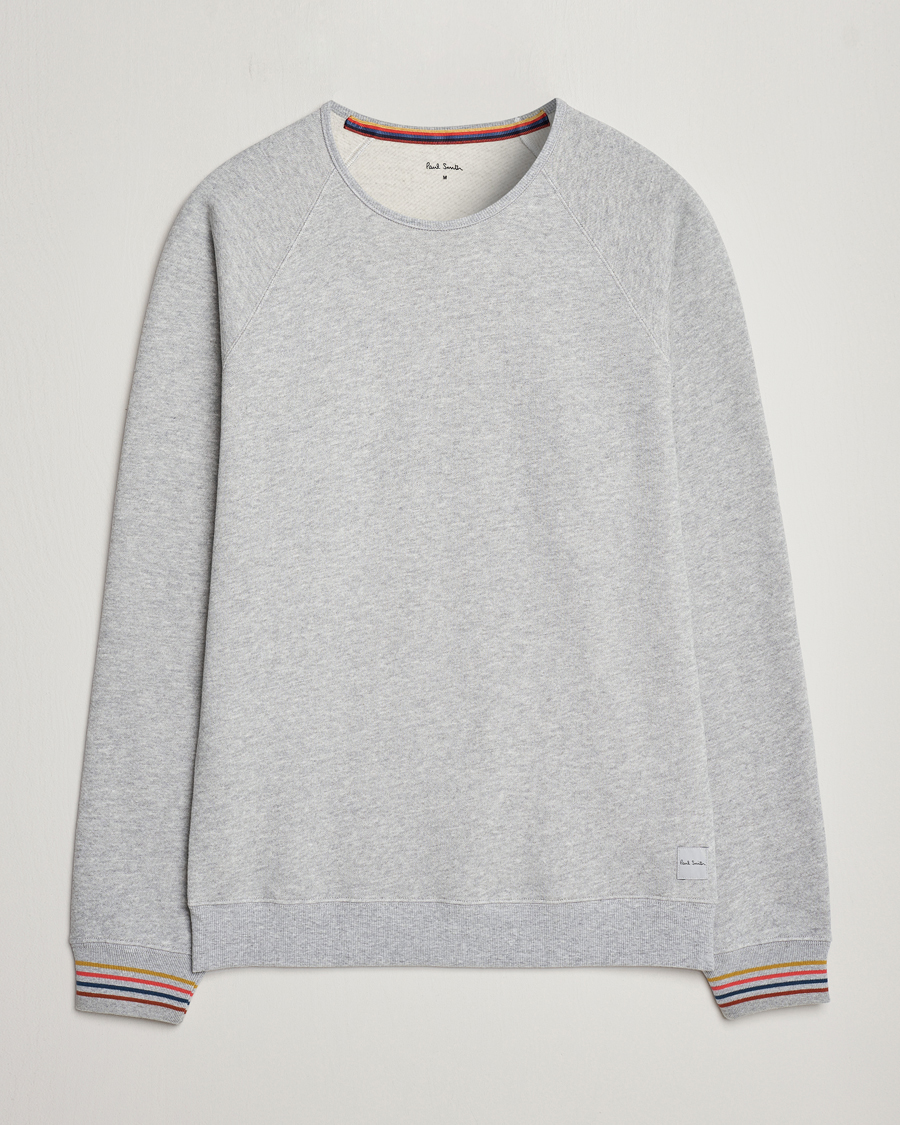 Homme | Pulls Et Tricots | Paul Smith | Artist Rib Crew Neck Sweatshirt Grey Melange