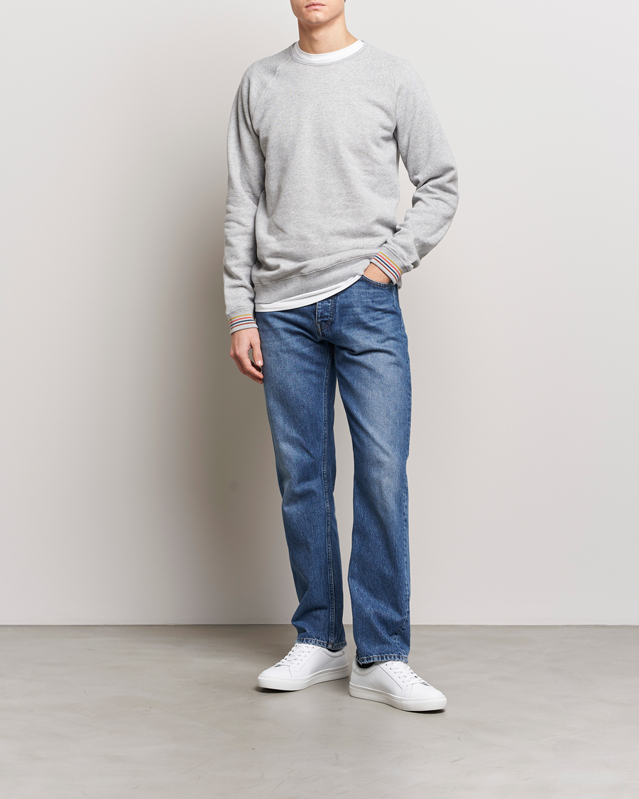 Homme | Pulls Et Tricots | Paul Smith | Artist Rib Crew Neck Sweatshirt Grey Melange