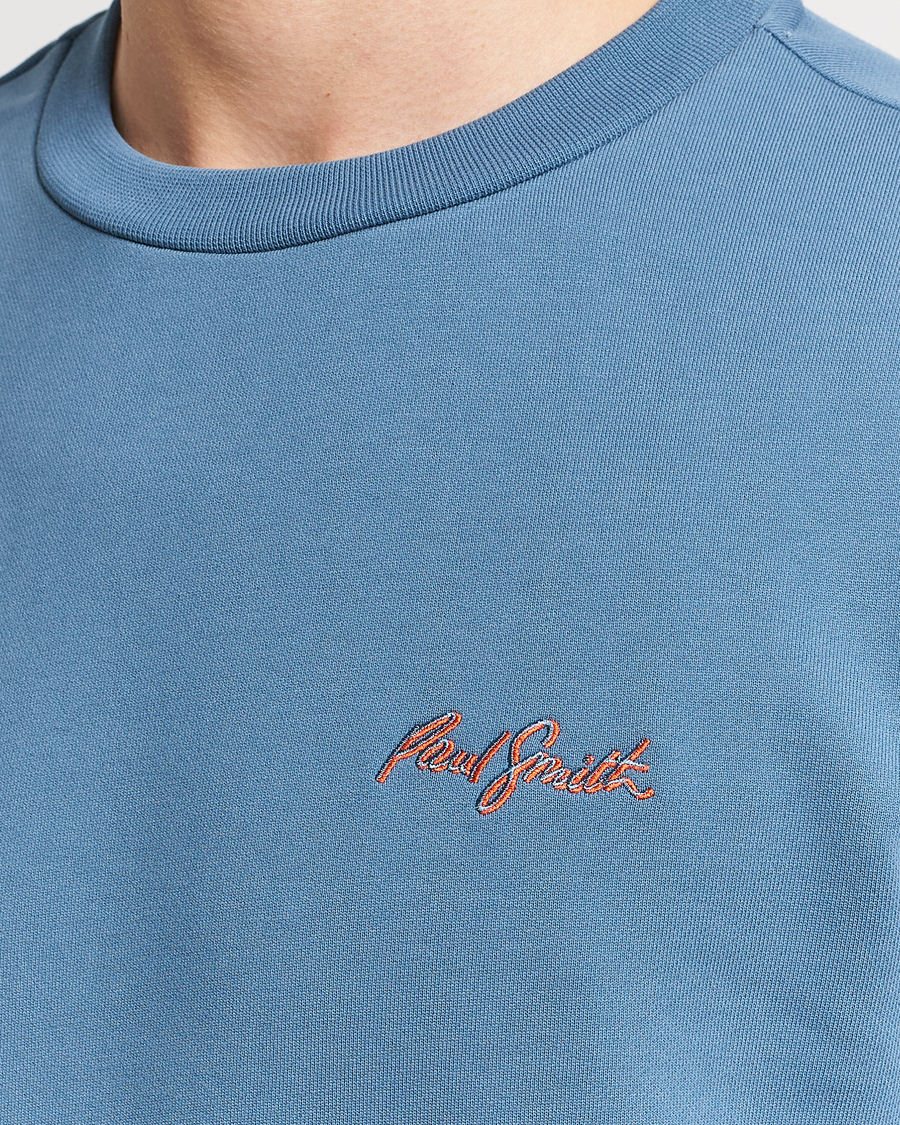 Homme | Pulls Et Tricots | Paul Smith | Embroidery Crew Neck Sweatshirt Light Blue