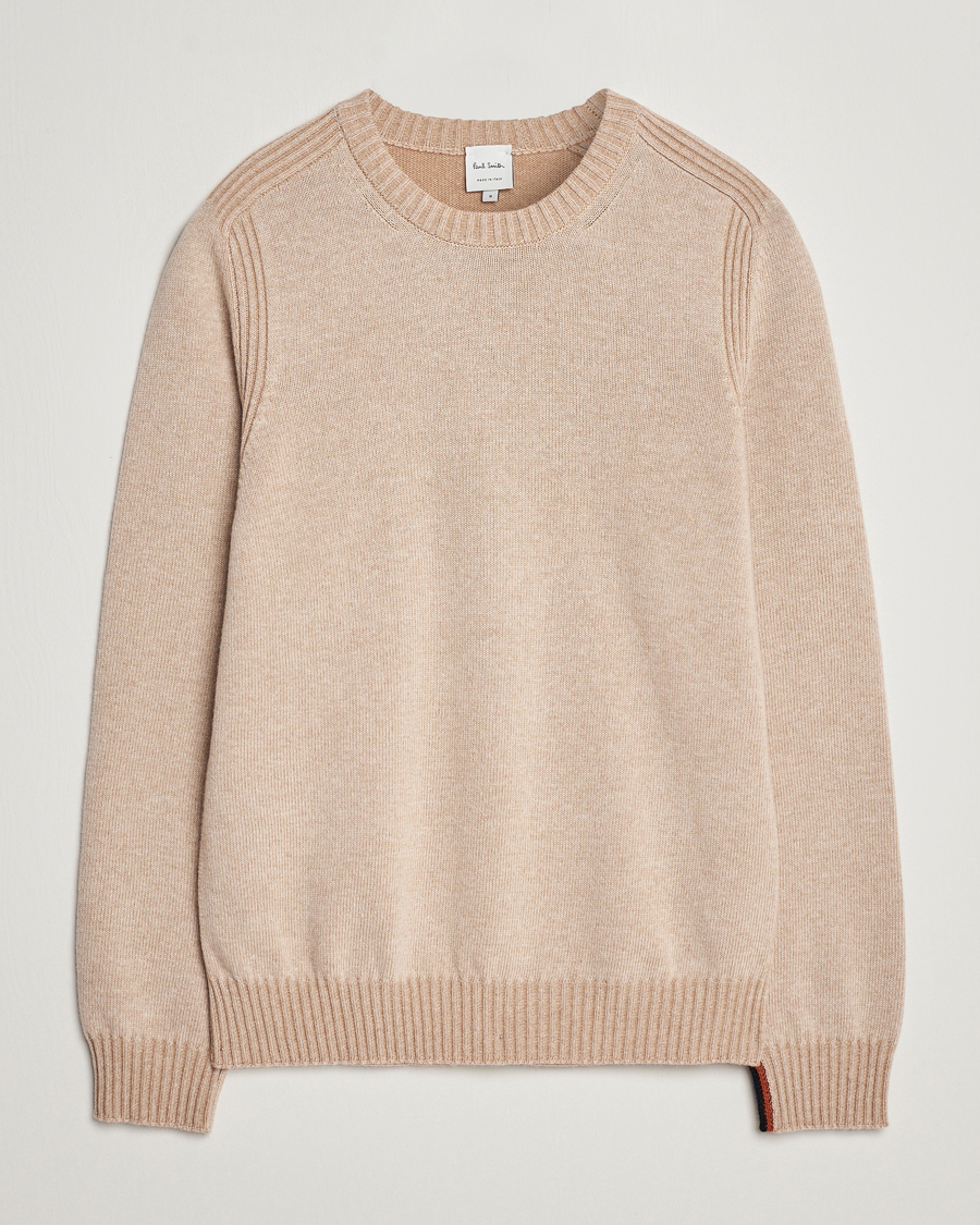 Homme | Pulls Et Tricots | Paul Smith | Lambswool Crew Neck Sweater Beige Melange