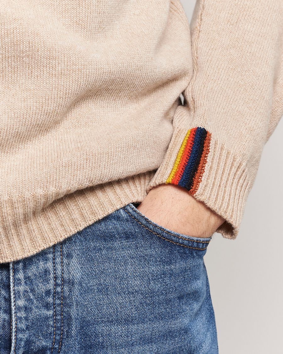 Homme | Pulls Et Tricots | Paul Smith | Lambswool Crew Neck Sweater Beige Melange