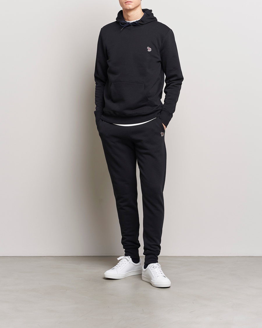 Homme | Pulls Et Tricots | PS Paul Smith | Zebra Organic Cotton Hoodie Black