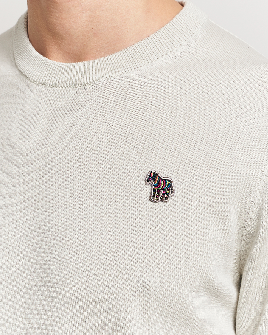 Homme | Pulls Et Tricots | PS Paul Smith | Zebra Cotton Knitted Sweater Washed Grey