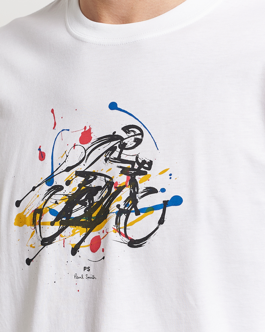 Homme | T-shirts | PS Paul Smith | Cyclist Crew Neck T-Shirt White
