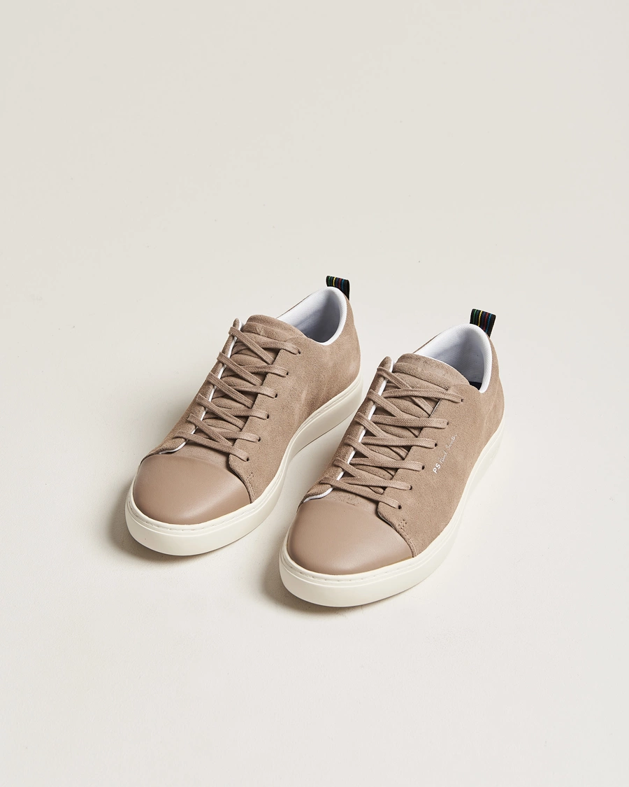 Homme |  | PS Paul Smith | Lee Cap Toe Suede Sneaker Taupe