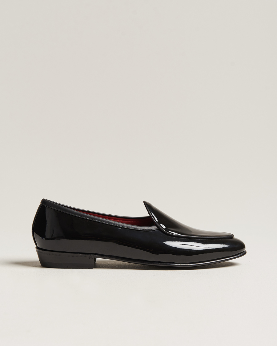Homme | Baudoin & Lange Sagan Patent Loafers Black Calf | Baudoin & Lange | Sagan Patent Loafers Black Calf