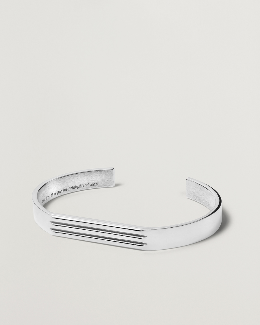 Homme | LE GRAMME Godron Bracelet Sterling Silver 21g | LE GRAMME | Godron Bracelet Sterling Silver 21g